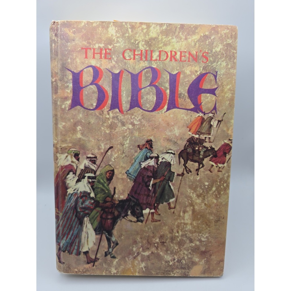 1969 The Children's Bible Golden Press Illustrated Stories Hardcover Vintage